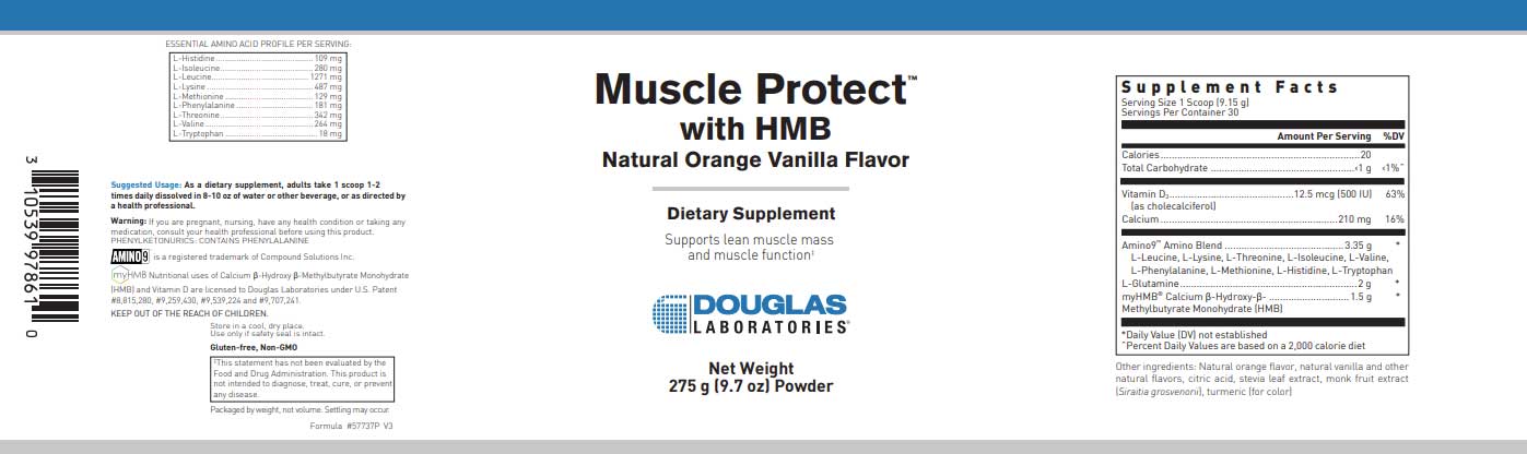 Douglas Laboratories Muscle Protect with HMB Label