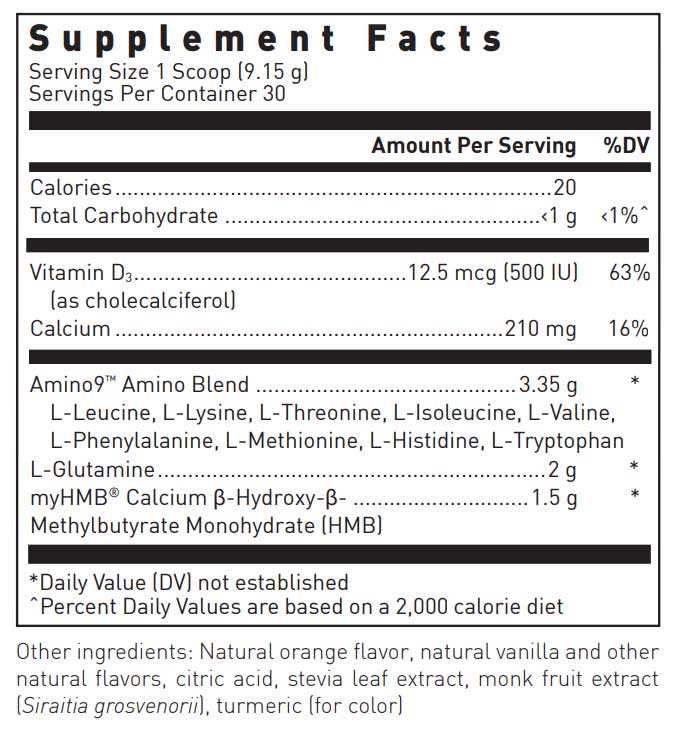 Douglas Laboratories Muscle Protect with HMB Ingredients