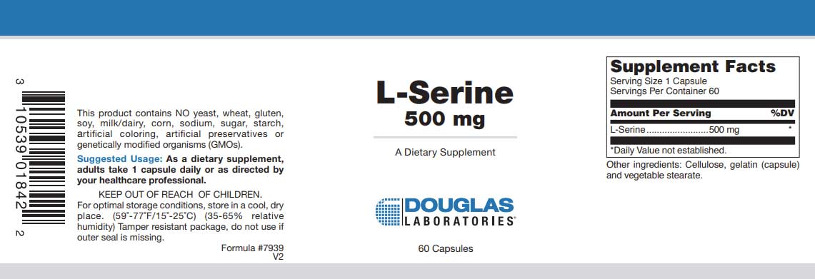 Douglas Laboratories L-Serine Label