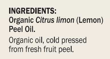 Dr. Mercola Organic Lemon Essential Oil Ingredients 