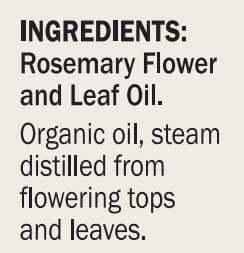 Dr. Mercola Organic Rosemary Essential Oil Ingredients 