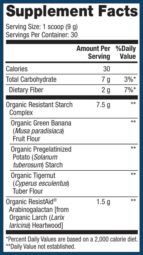 Dr. Mercola Organic Resistant Starch Complex Ingredients