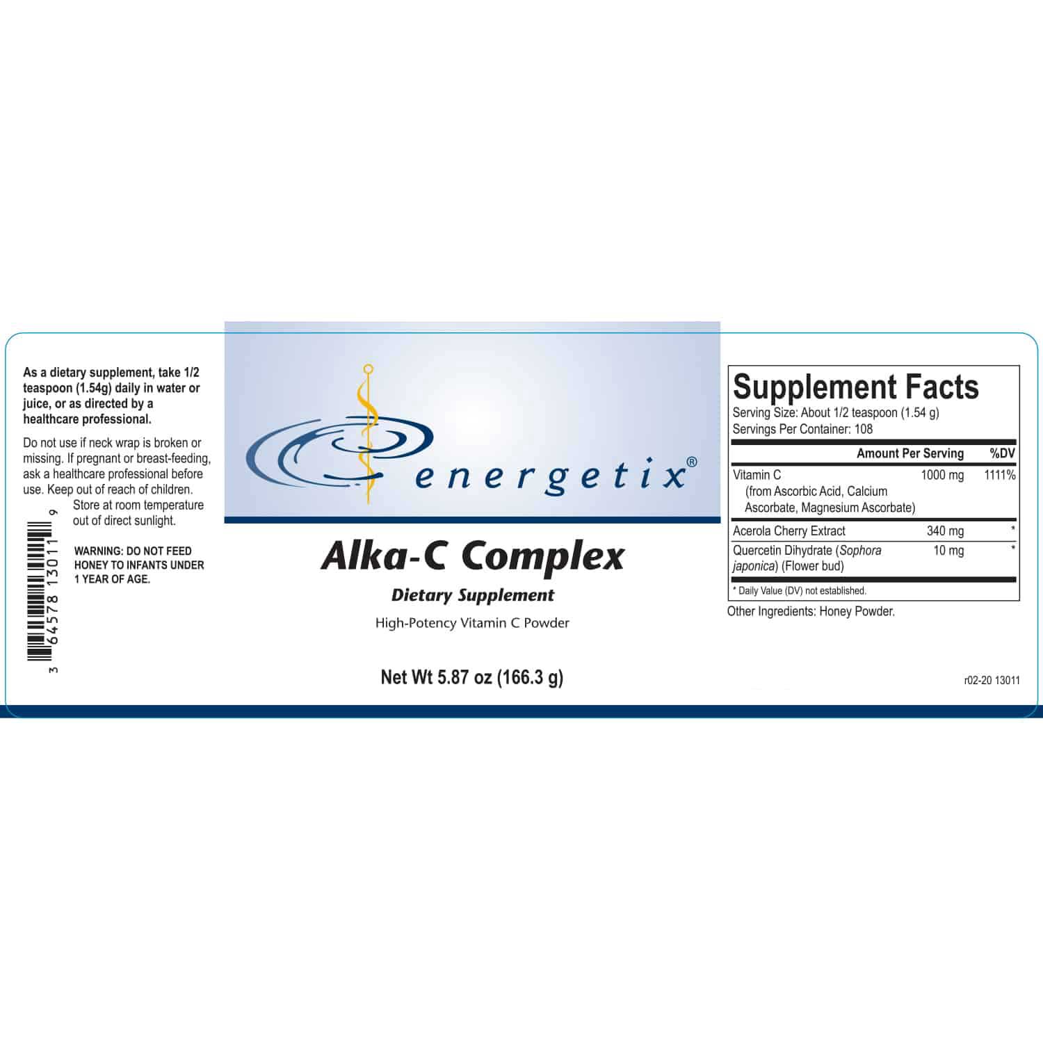 Energetix Alka-C Complex Label