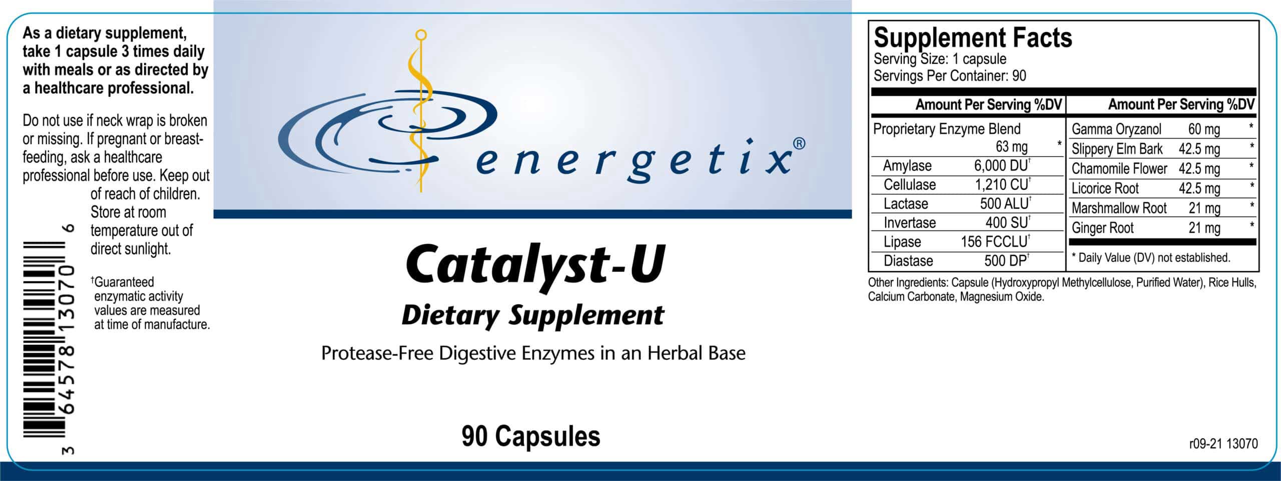 Energetix Catalyst-U Label