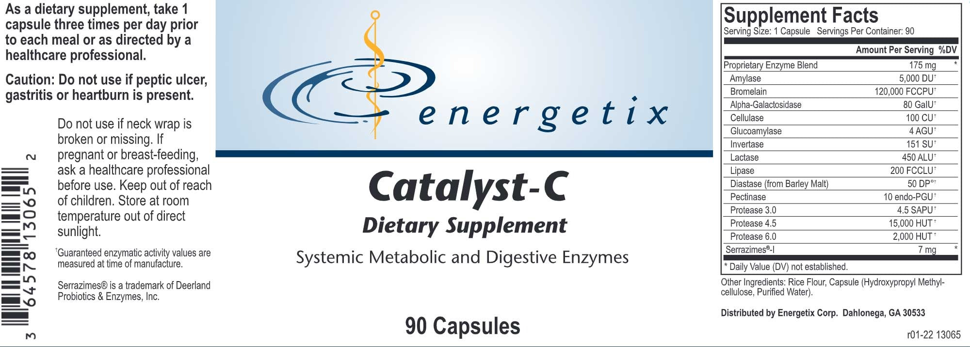 Energetix Catalyst-C Label