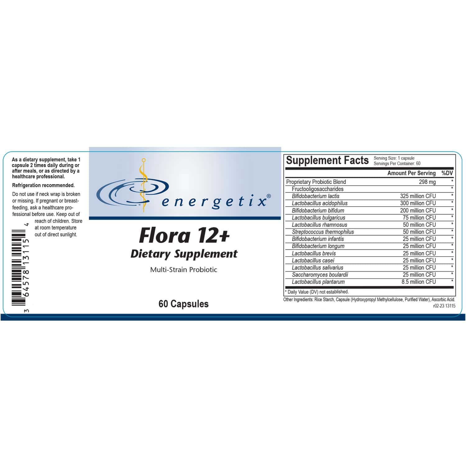 Energetix Flora 12+Label