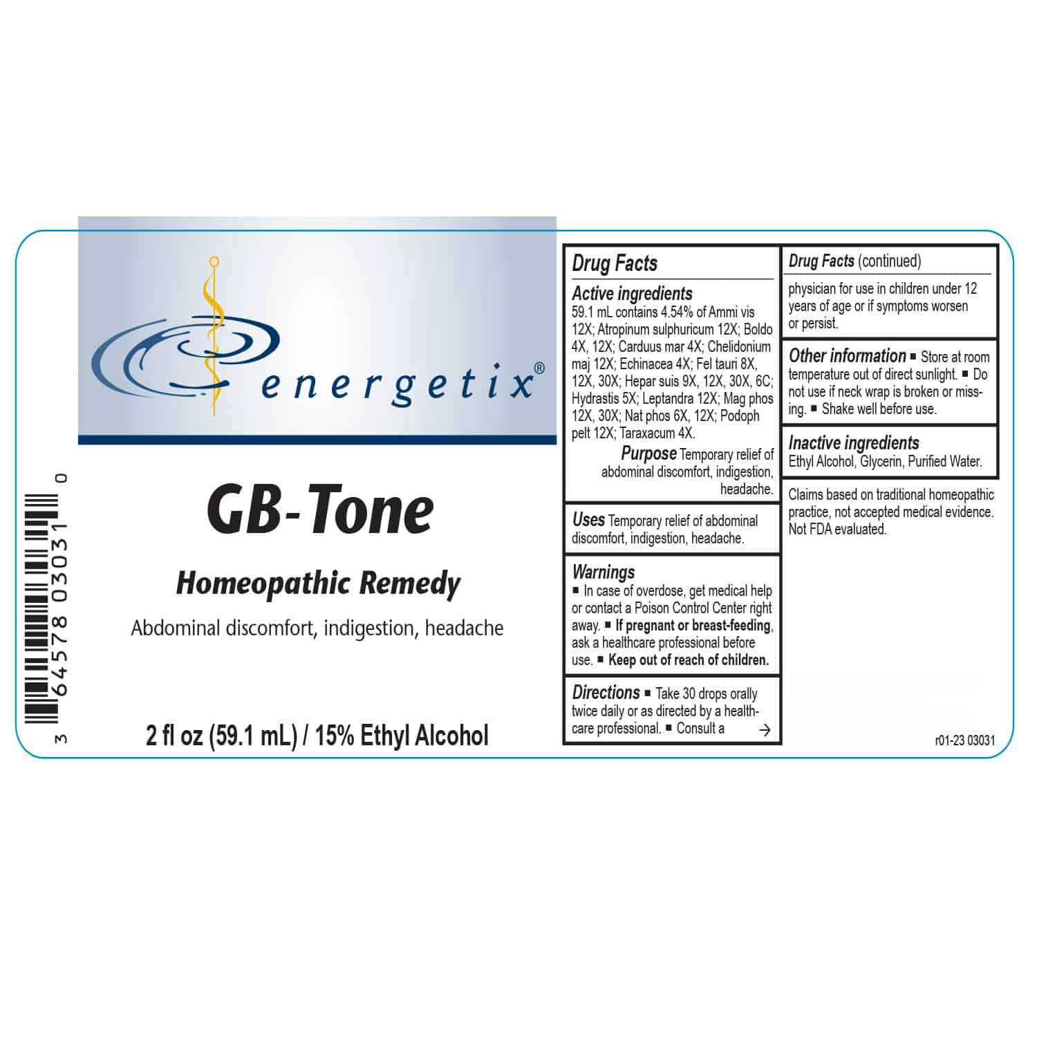 Energetix GB-Tone Label