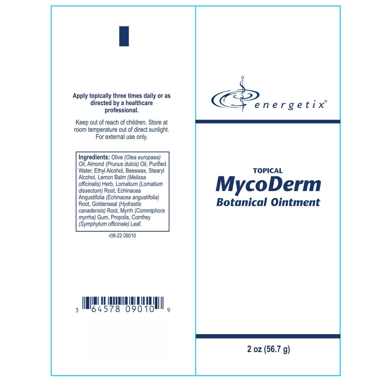 Energetix MycoDerm Label
