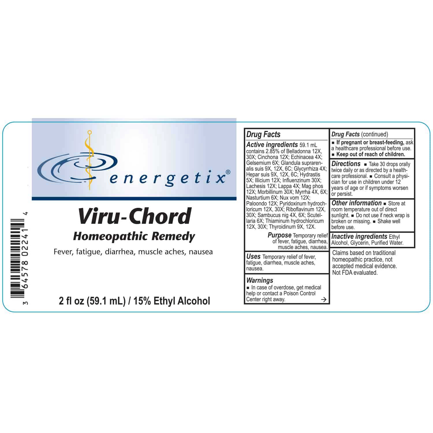 Energetix Viru-Chord Label