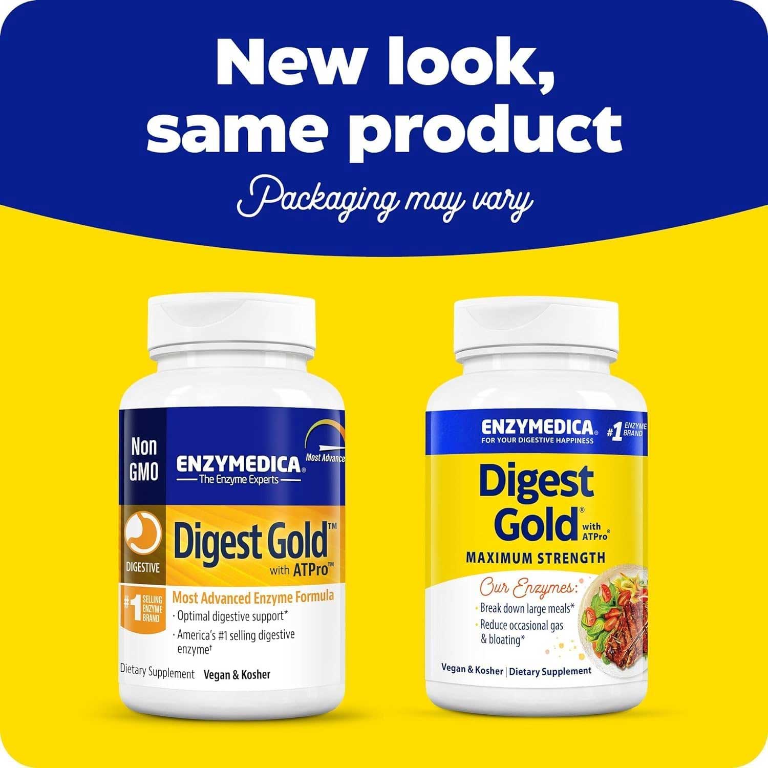 Enzymedica Digest Gold (Maximum Strength) New Look