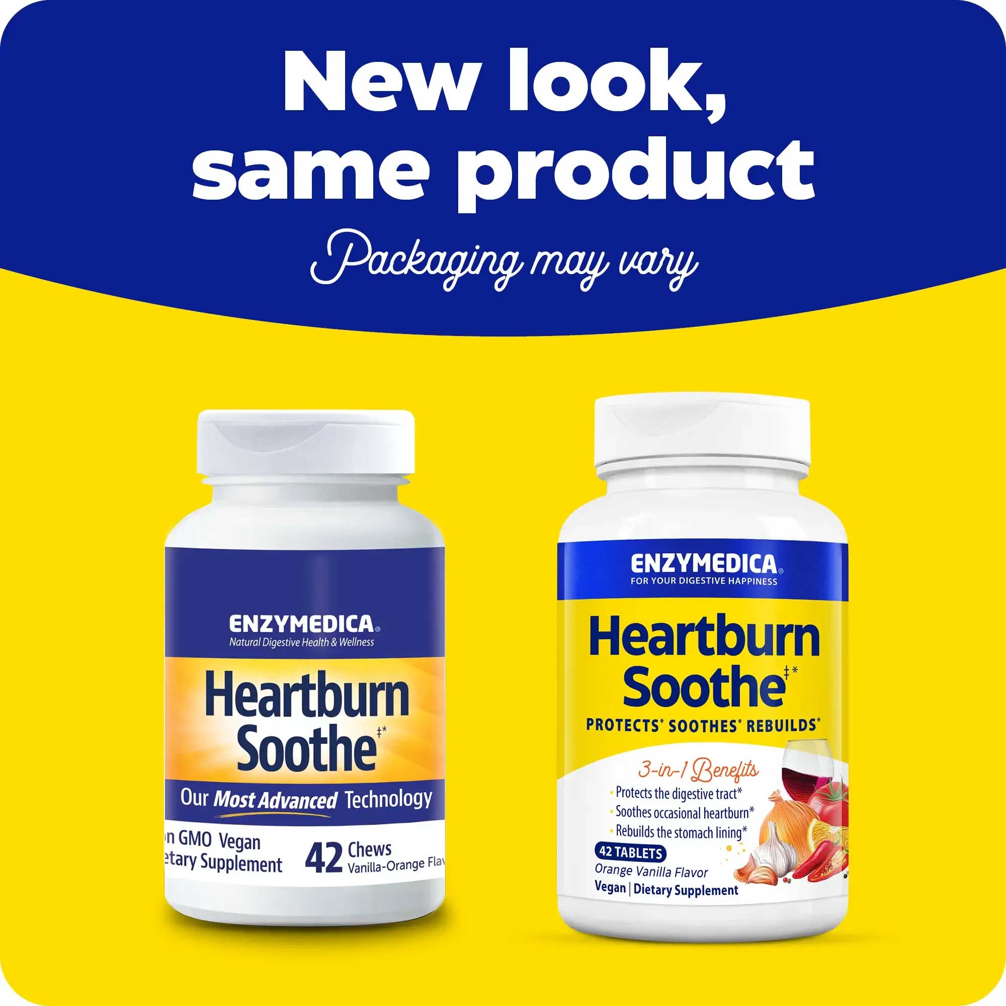 Enzymedica Heartburn Soothe New Look