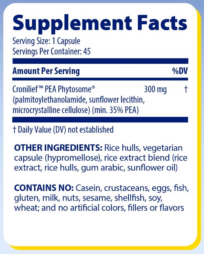 Enzymedica Joint & Muscle PEA Phytosome Ingredients