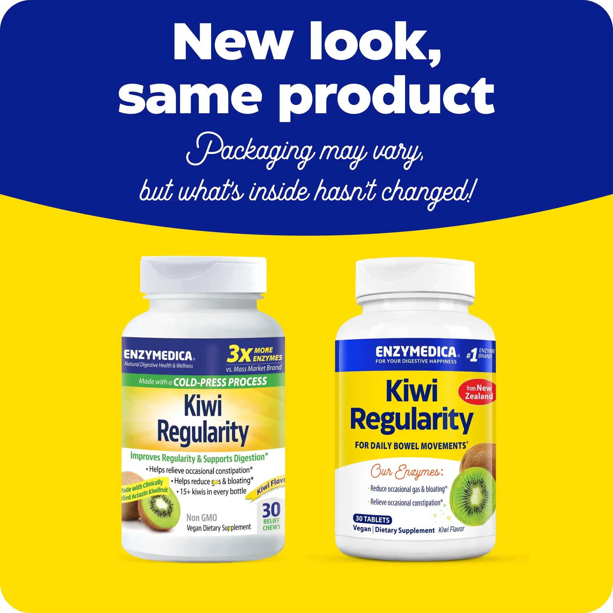 Enzymedica Kiwi Regularity New Look