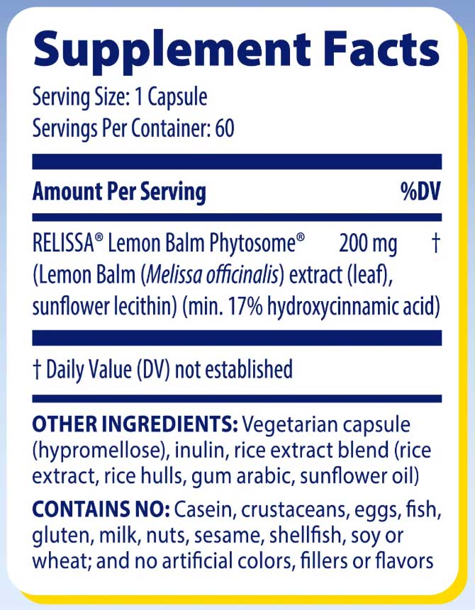 Enzymedica Sleep & Stress Ingredients