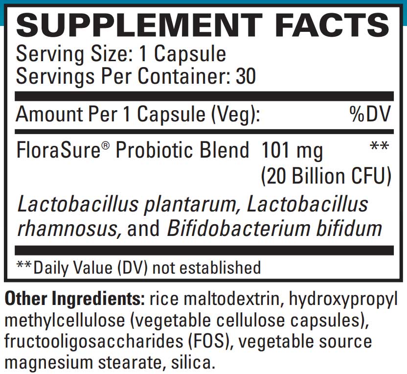 EuroMedica FloraSure Probiotic Ingredients