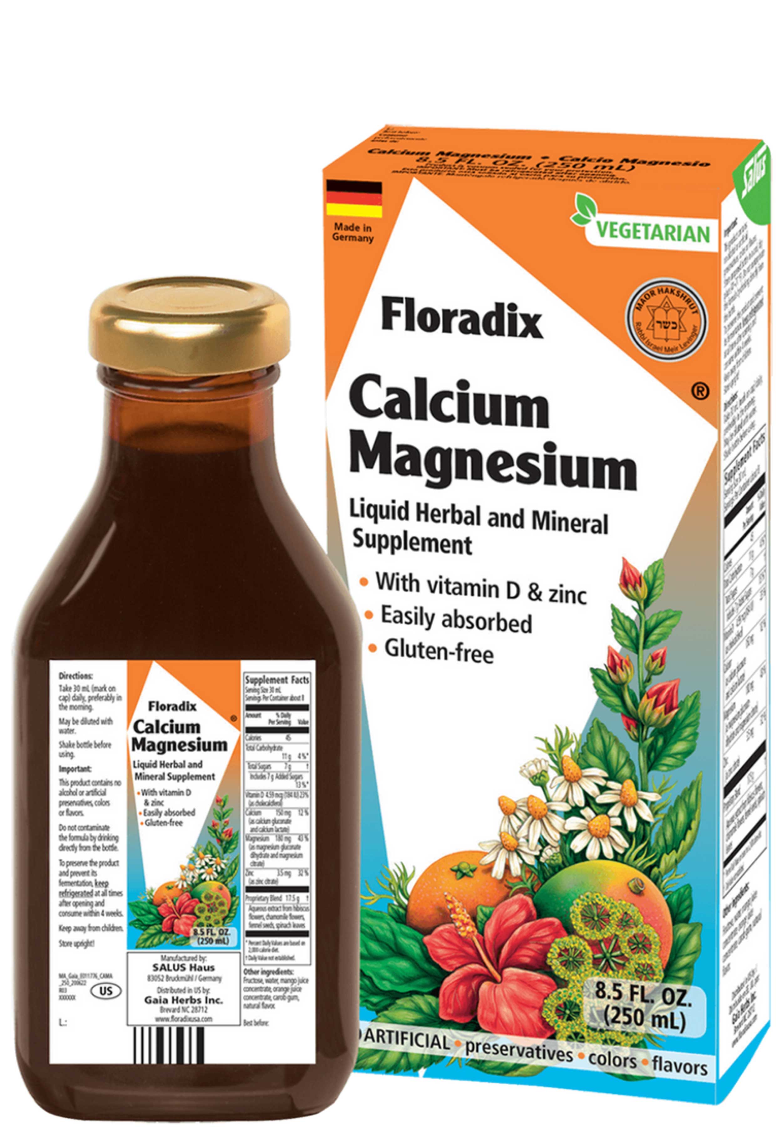 Floradix Calcium Magnesium Liquid