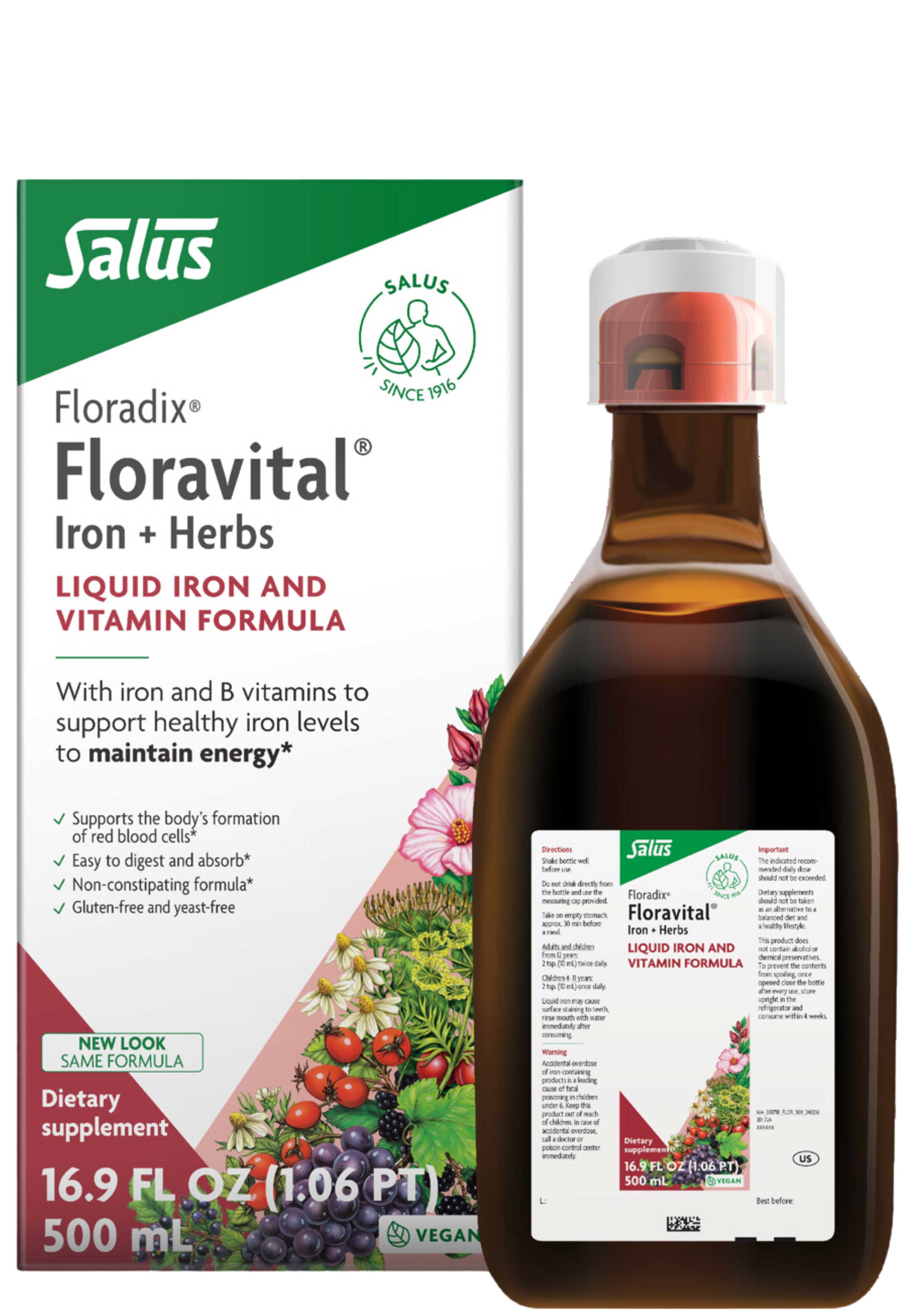 Floradix Floravital Iron + Herbs