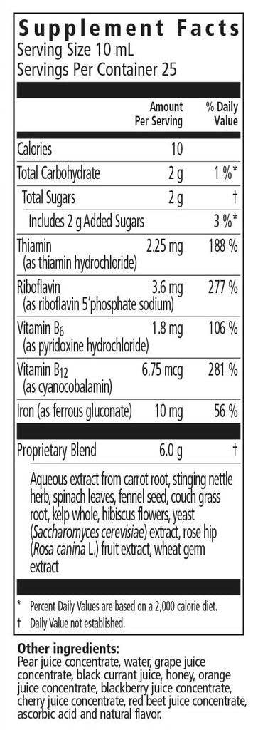 Floradix Iron + Herbs Ingredients