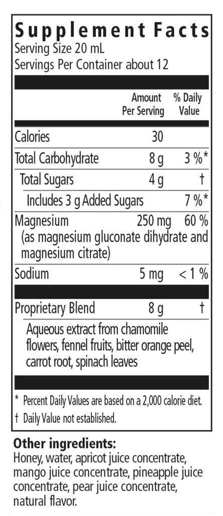 Floradix Magnesium Liquid Ingredients