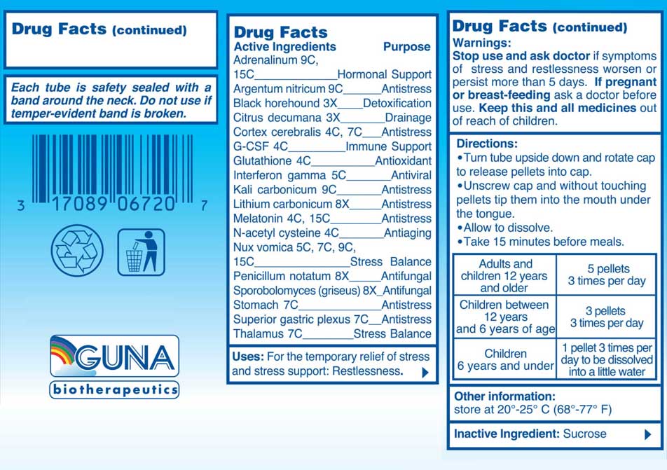 GUNA Biotherapeutics Anti Age Stress Ingredients