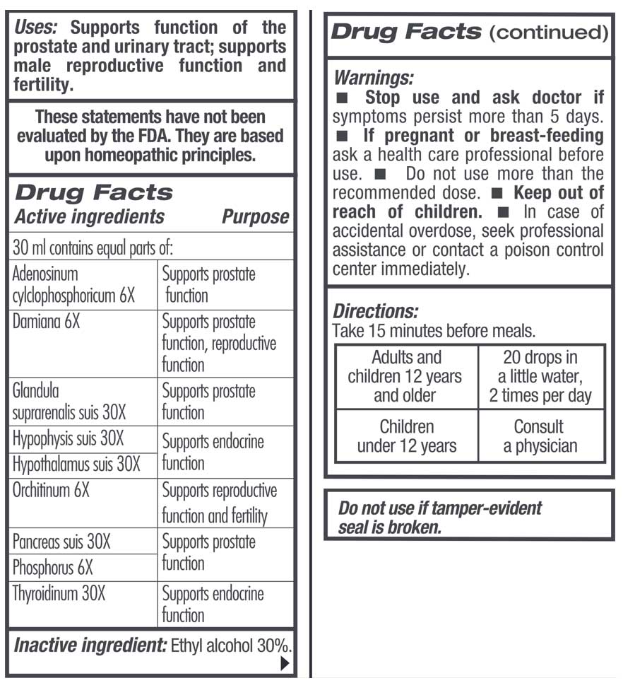 GUNA Biotherapeutics GUNA-Male Balance Ingredients