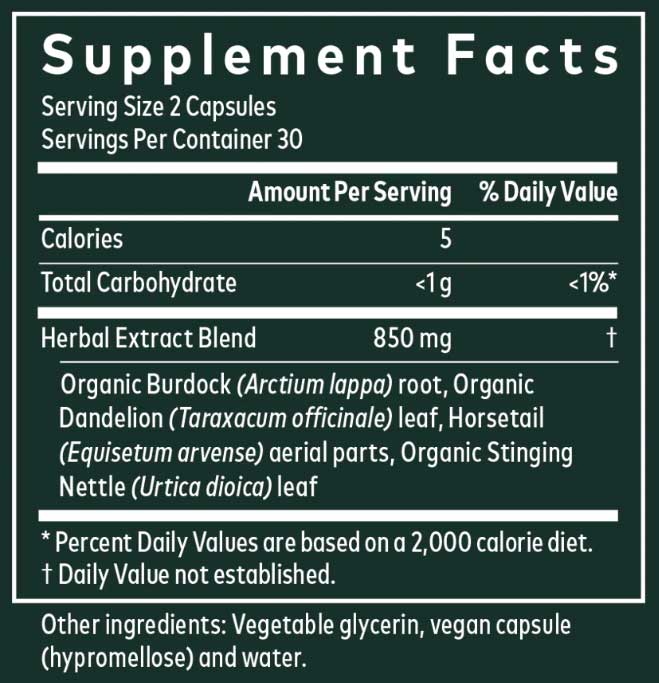 Gaia Herbs Bloat Support Ingredients