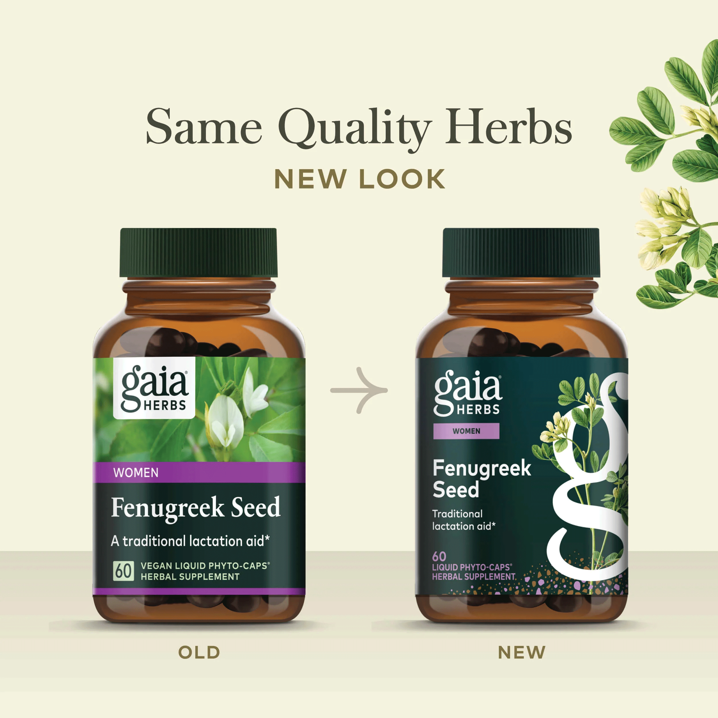 Gaia Herbs Fenugreek Seed Capsules New Look