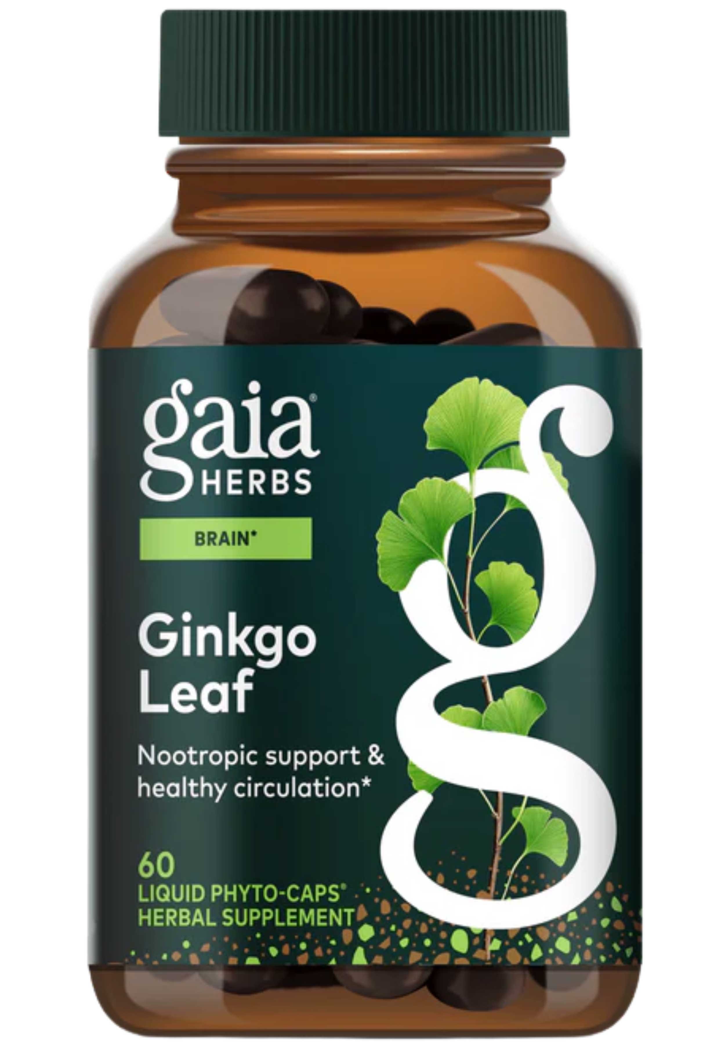 Gaia Herbs Ginkgo Leaf Capsules