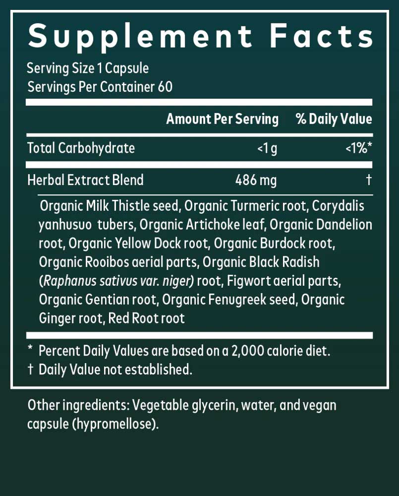 Gaia Herbs Liver Cleanse Ingredients