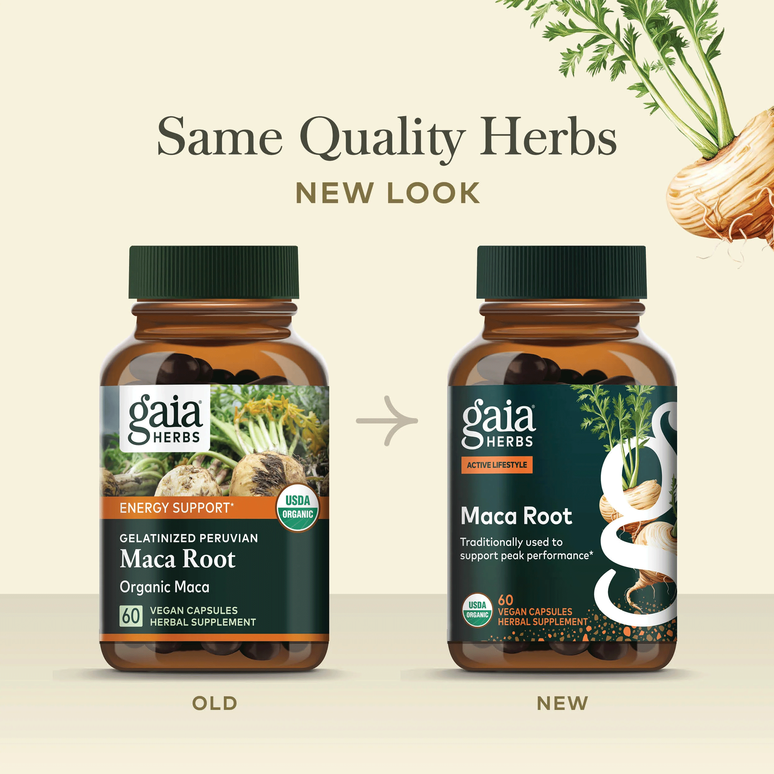 Gaia Herbs Maca Root New Look