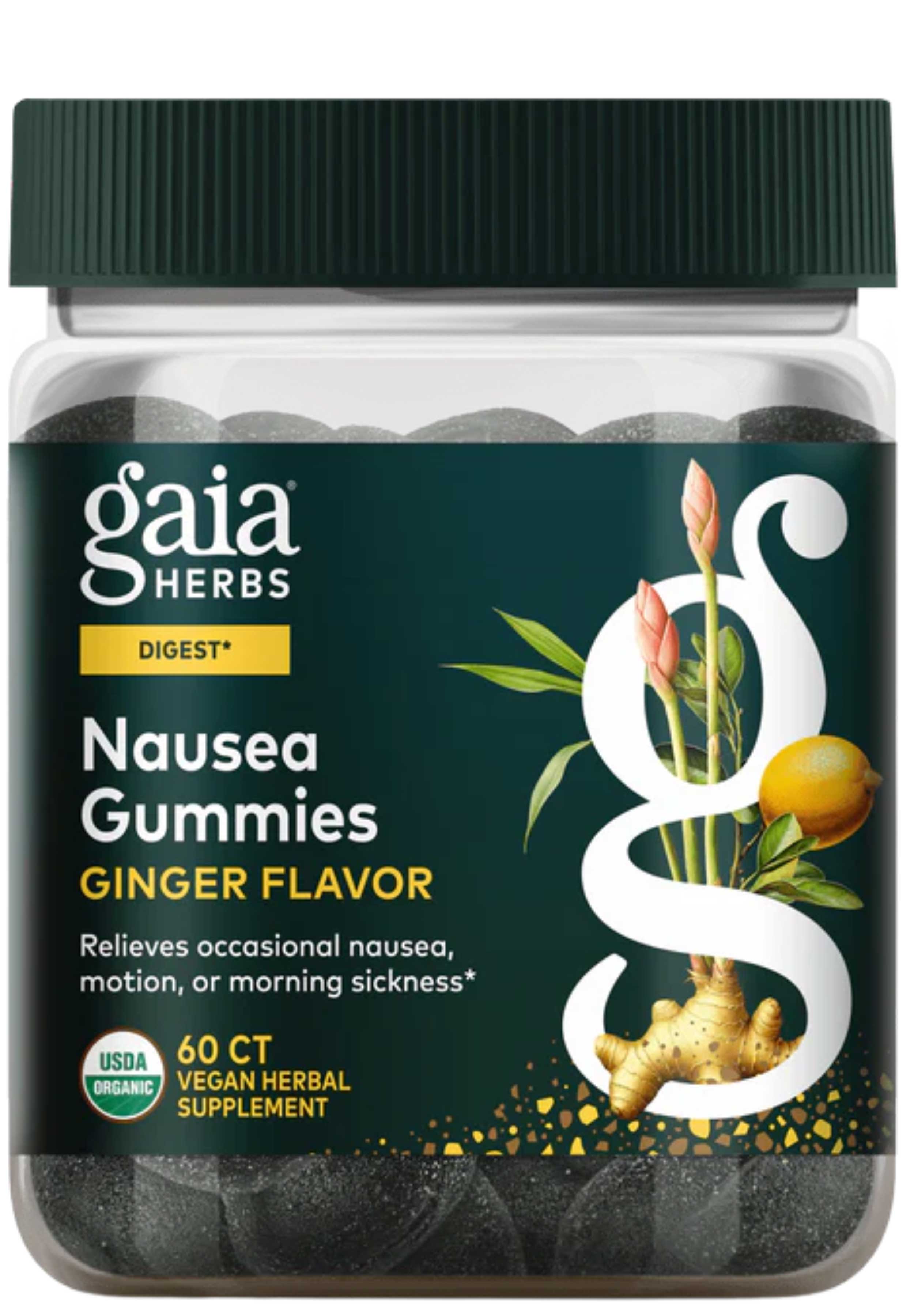 Gaia Herbs Nausea Gummies Ginger