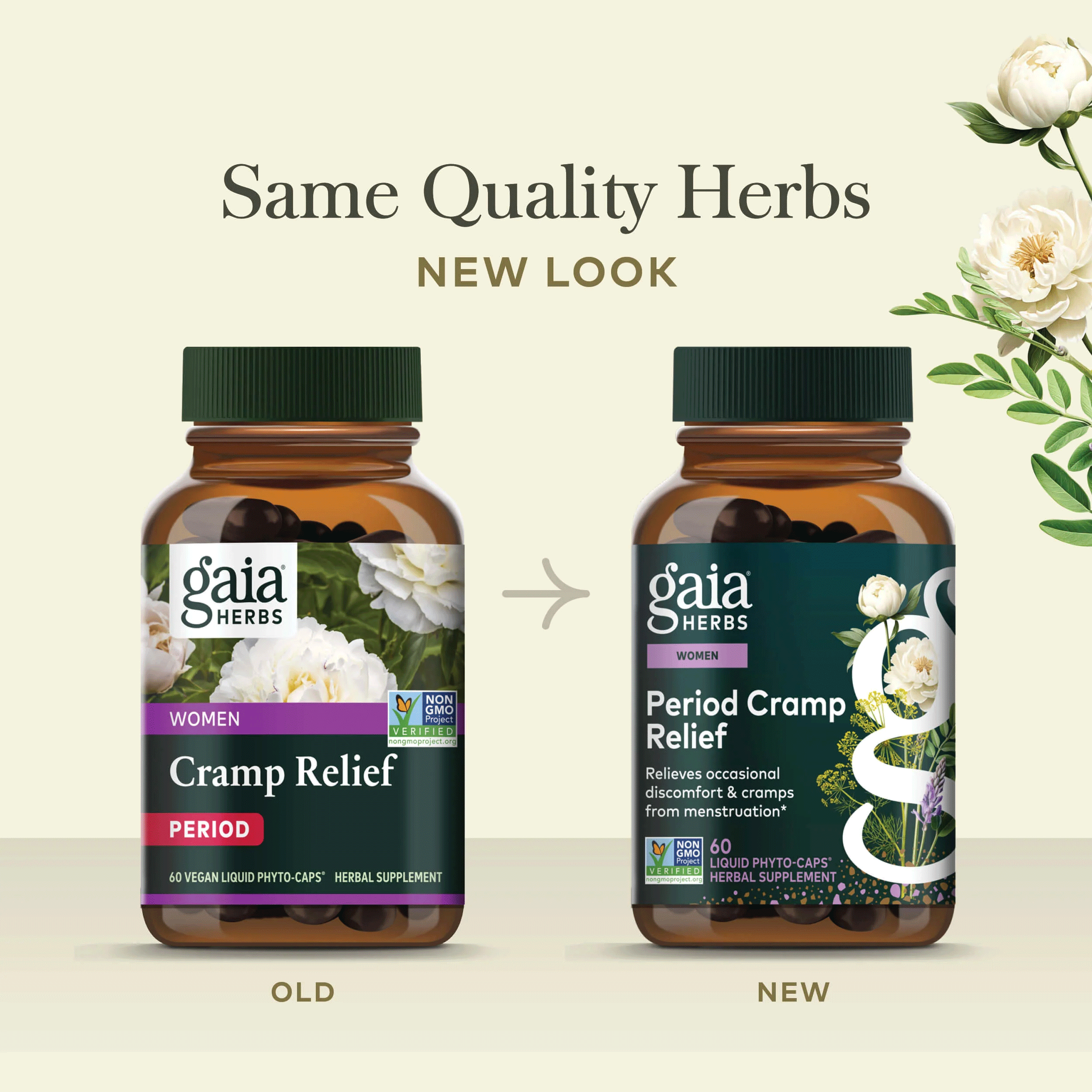 Gaia Herbs Cramp Relief New Look