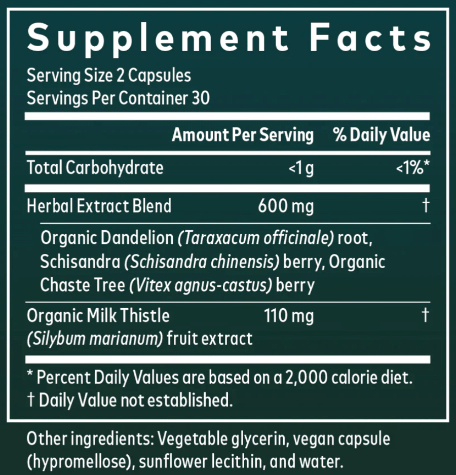 Gaia Herbs Period Cycle Support Ingredients
