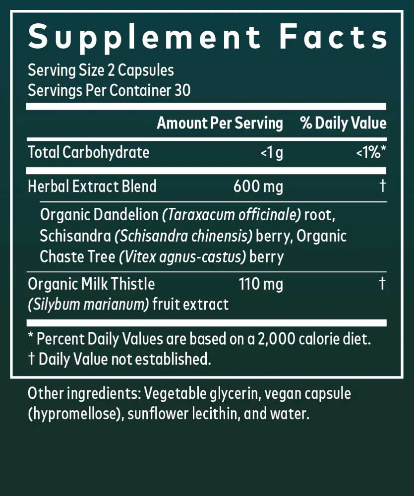 Gaia Herbs Period Cycle Support Ingredients