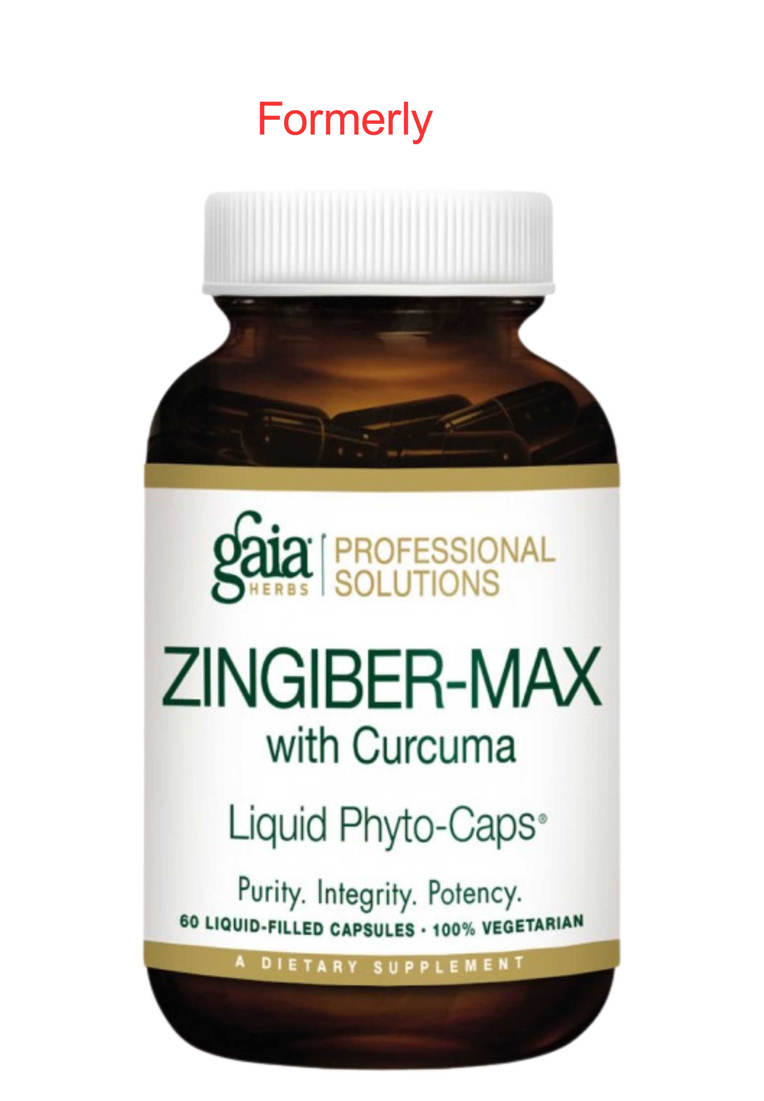 Gaia Herbs Professional Solutions Ginger & Turmeric PRO (Formerly Zingiber-Max) Formerly