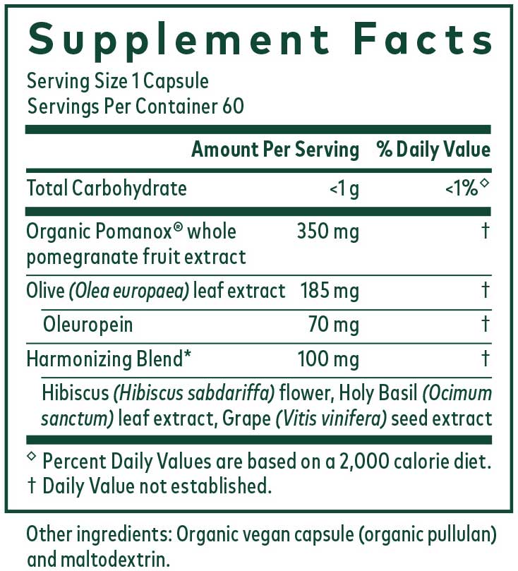 Gaia Herbs Professional Solutions Systolic Complex Ingredients