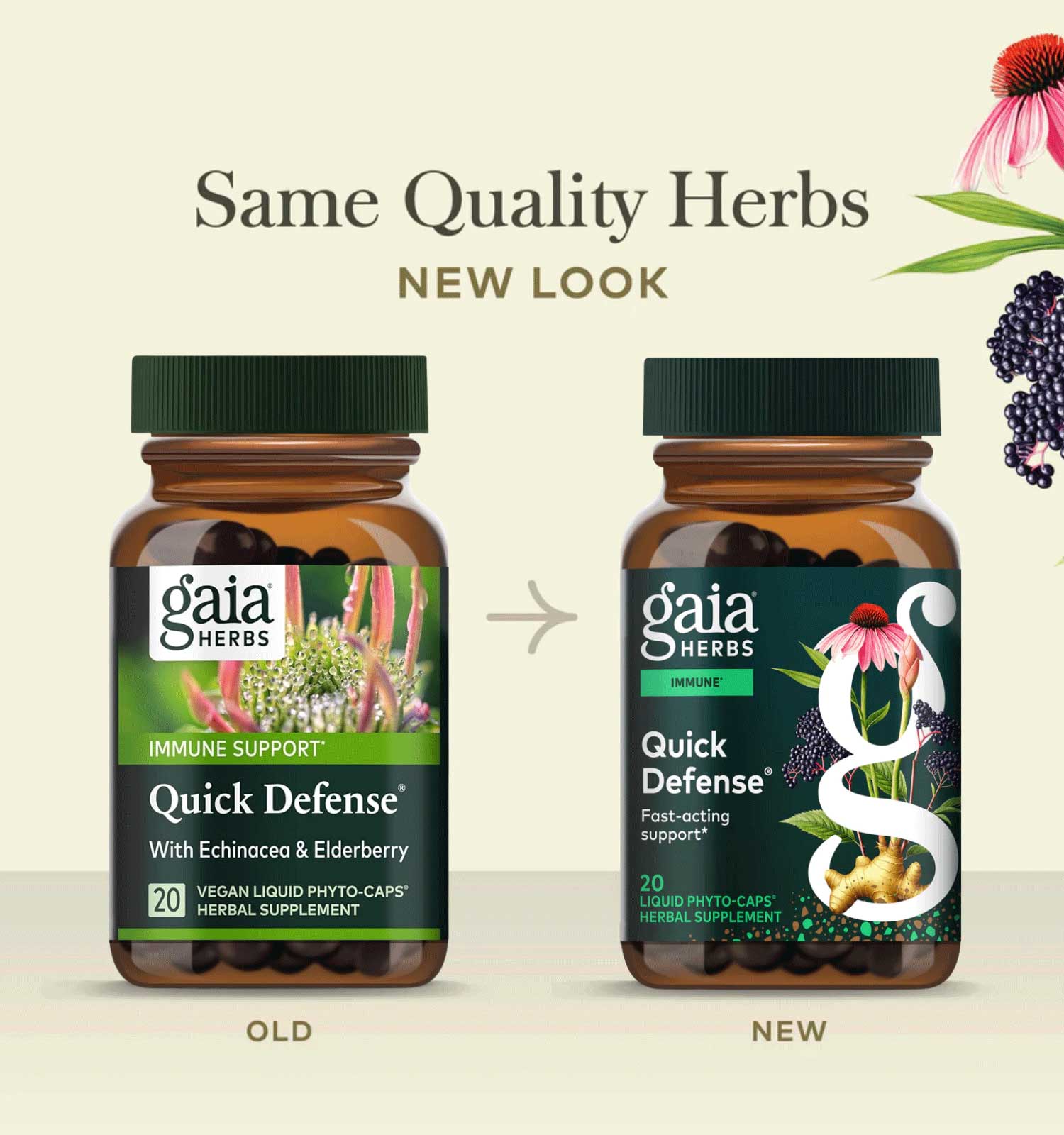 Gaia Herbs Quick Defense New Look
