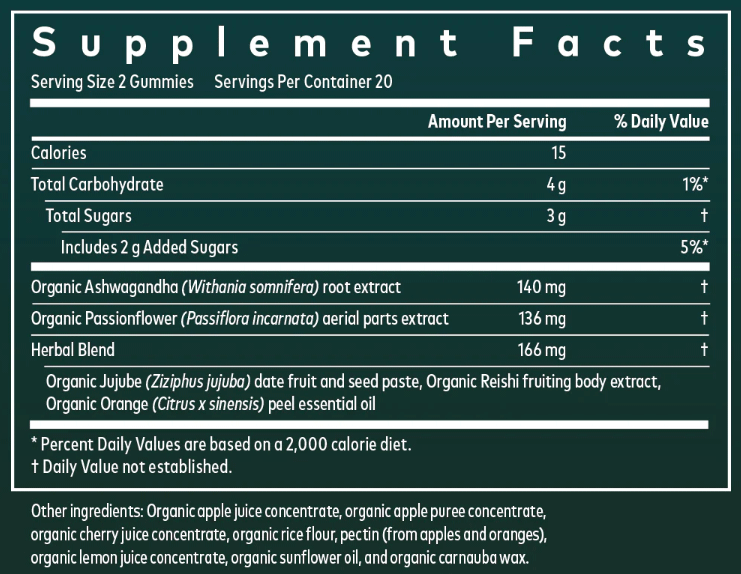 Gaia Herbs Sleep Gummies Ingredients