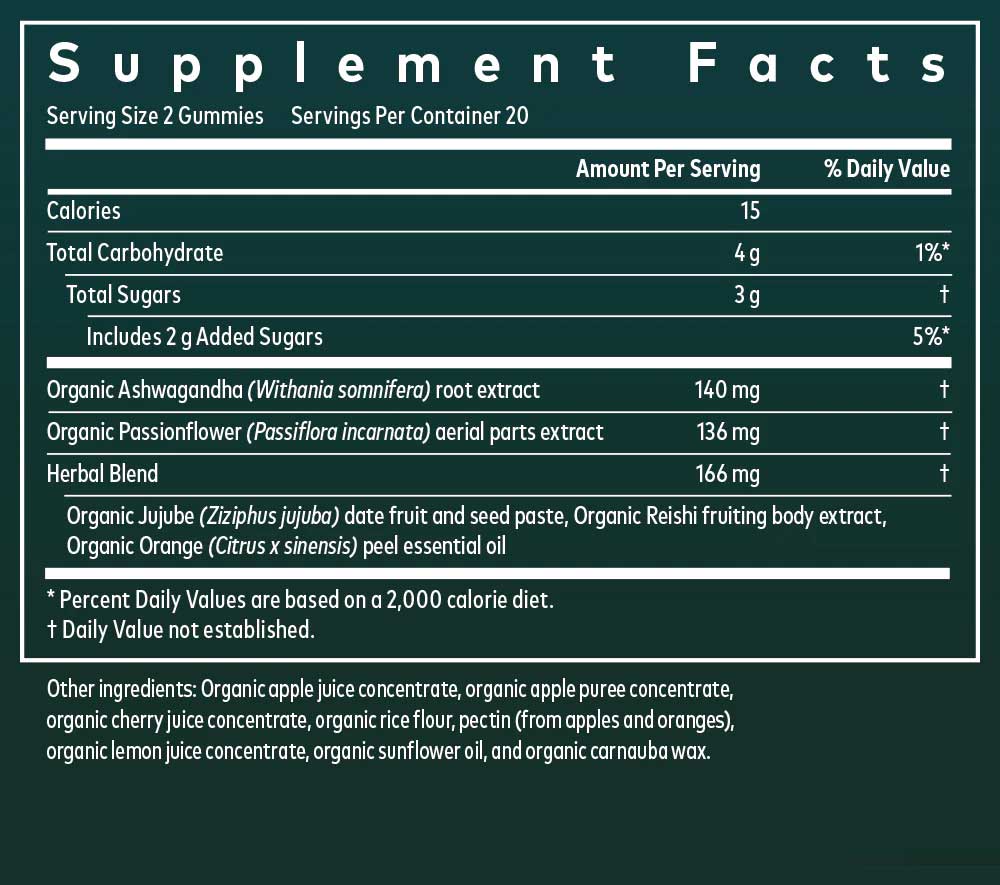 Gaia Herbs Sleep Gummies Ingredients