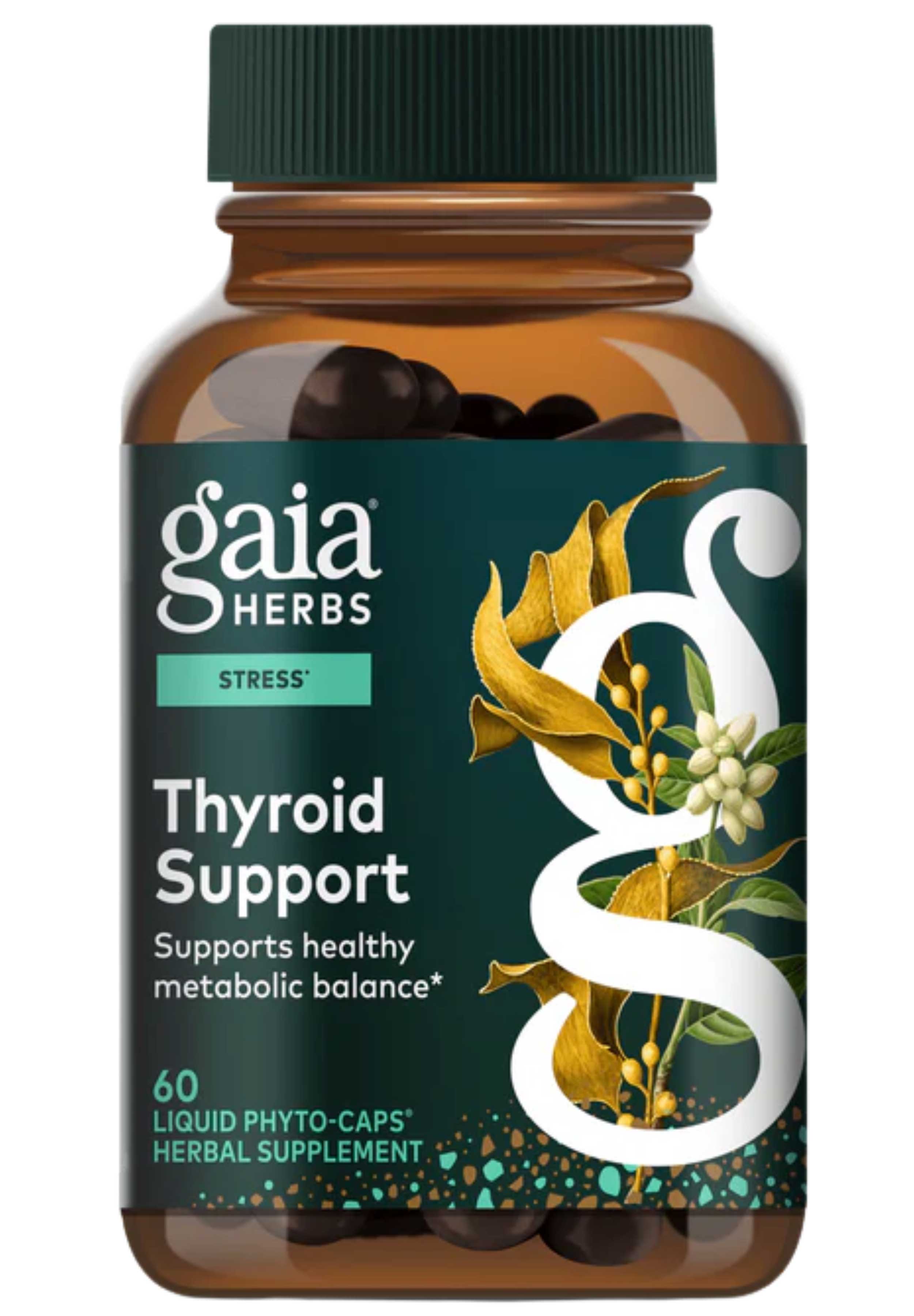 Gaia Herbs Thyroid Support Capsules 