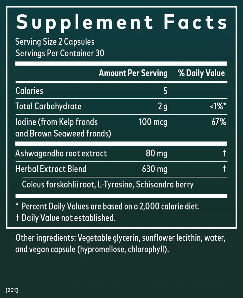 Gaia Herbs Thyroid Support Capsules Ingredients