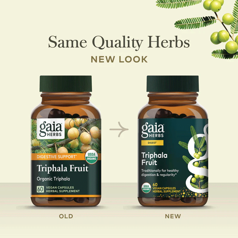 Gaia Herbs Triphala Fruit New Look