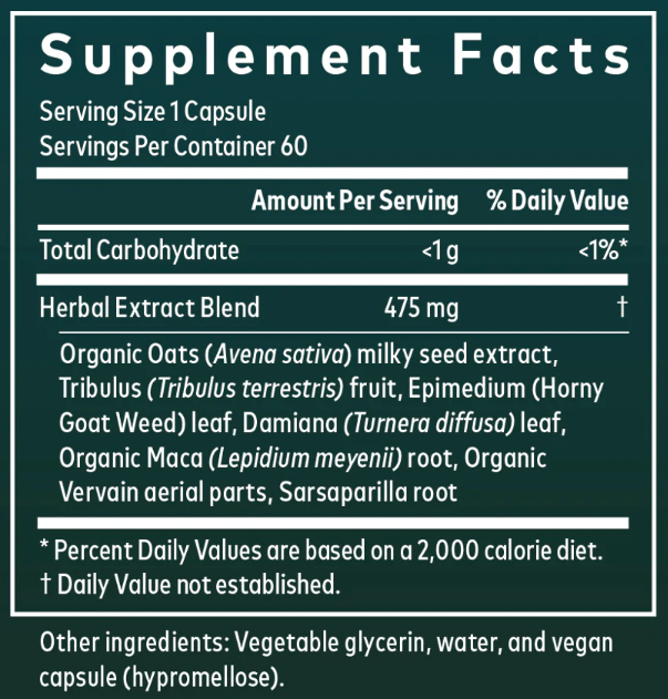 Gaia Herbs Women's Libido Ingredients