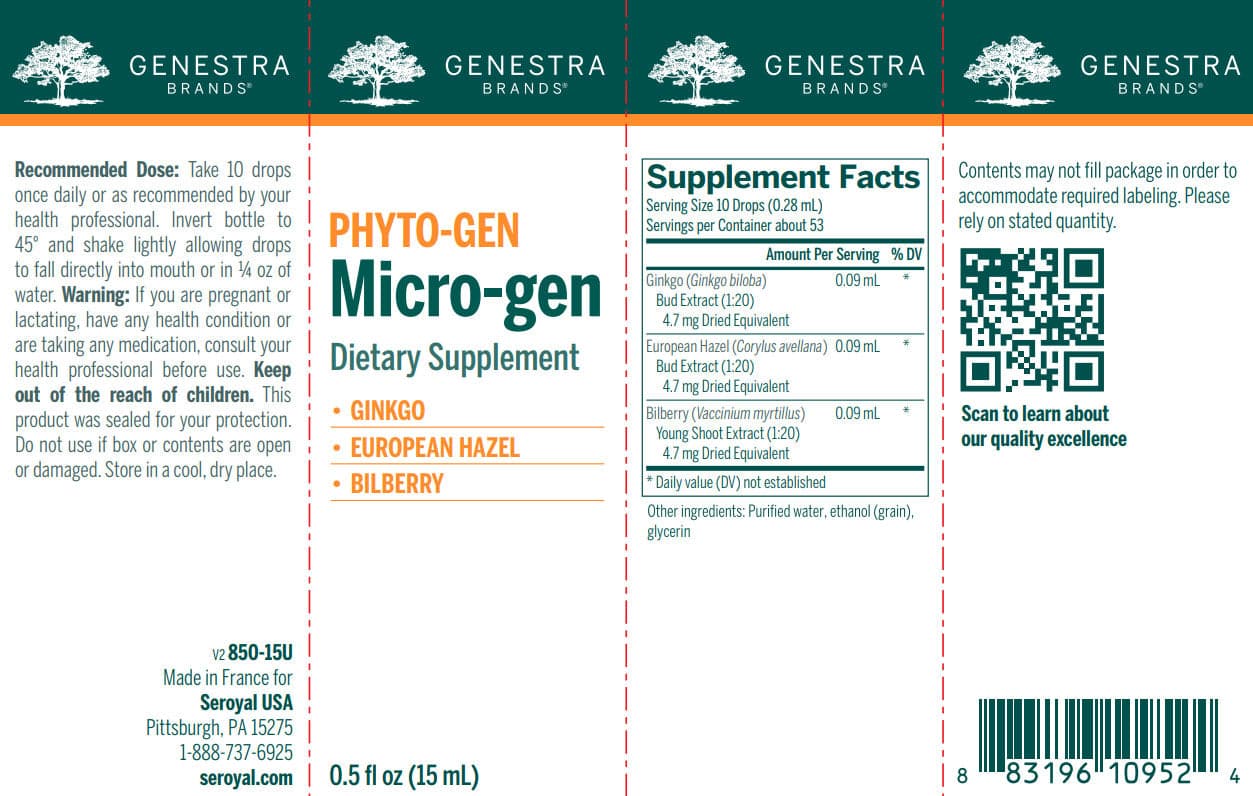 Genestra Brands Micro-gen Label