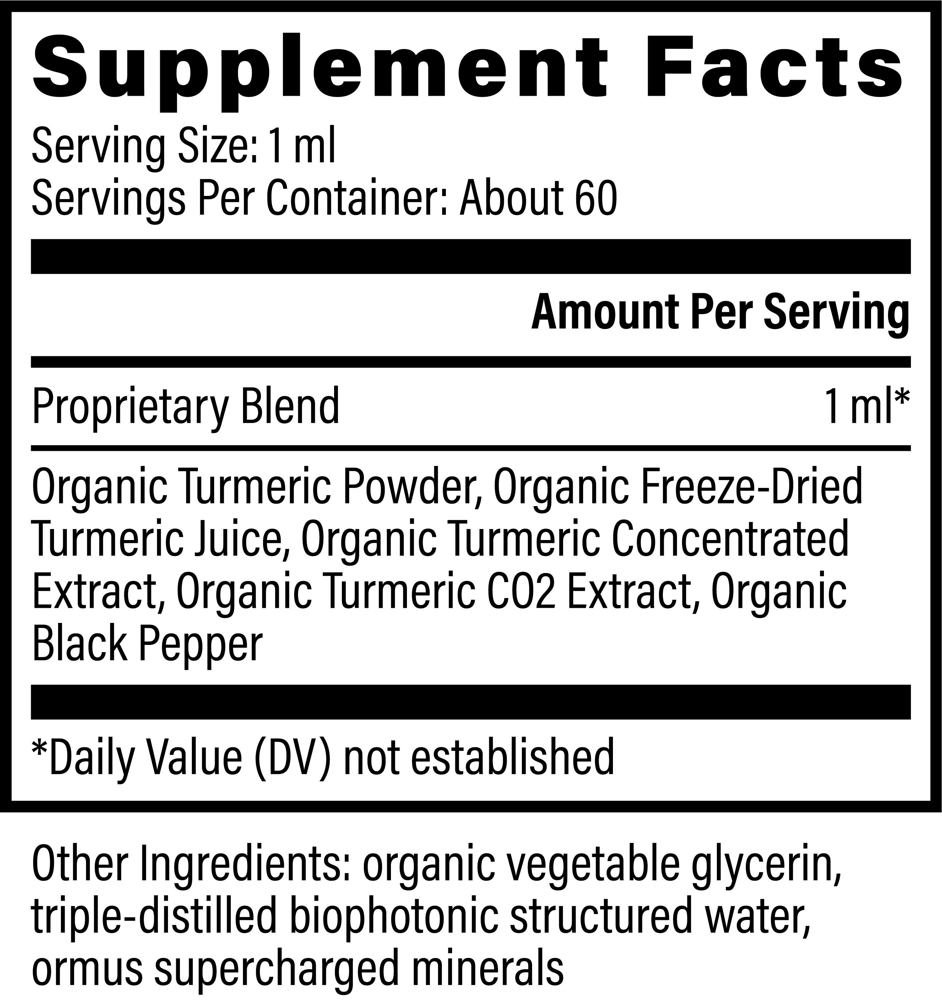 Global Healing Turmeric Ingredients