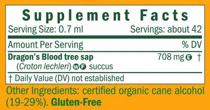 Herb Pharm Dragon's Blood Ingredients