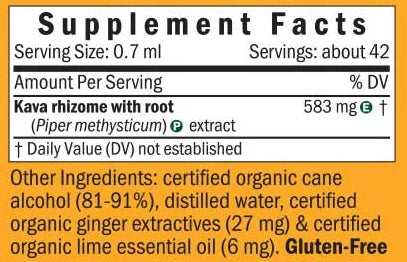 Herb Pharm Kava Calming & Stabilizing Ingredients