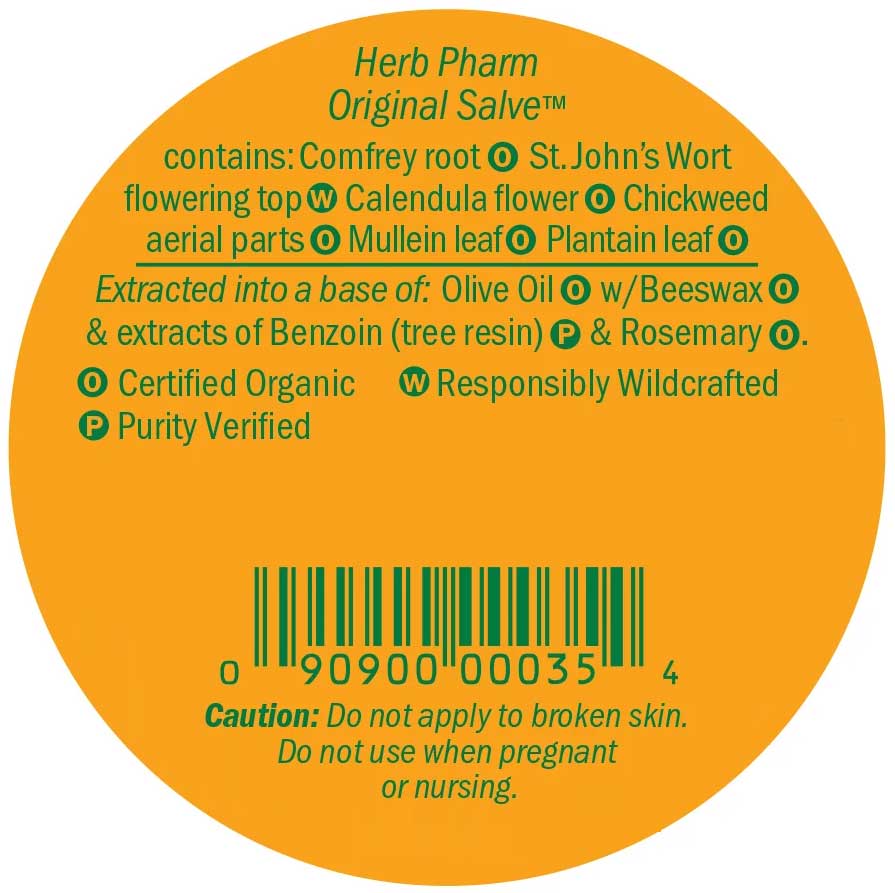 Herb Pharm Original Salve Ingredients