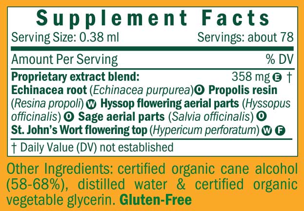 Herb Pharm Soothing Throat Spray Ingredients