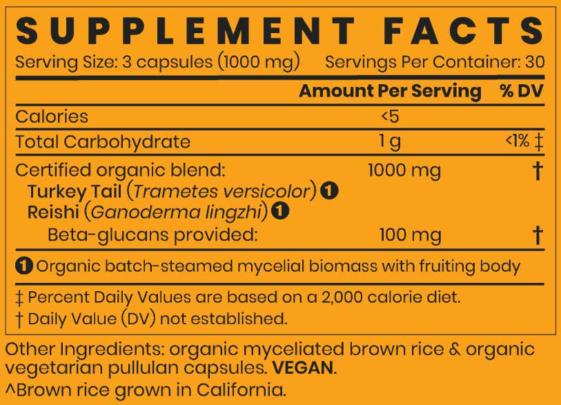 Herb Pharm Turkey Tail Blend with Reishi Ingredients
